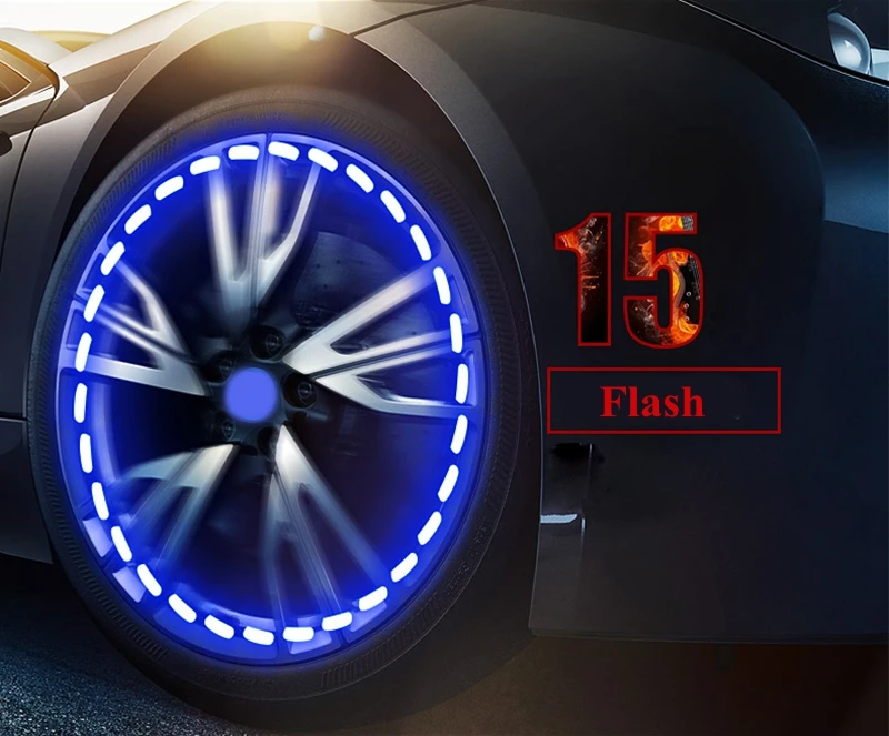 Светодиодная лампа для автомобильных шин 2 шт. солнечная энергия яркий свет