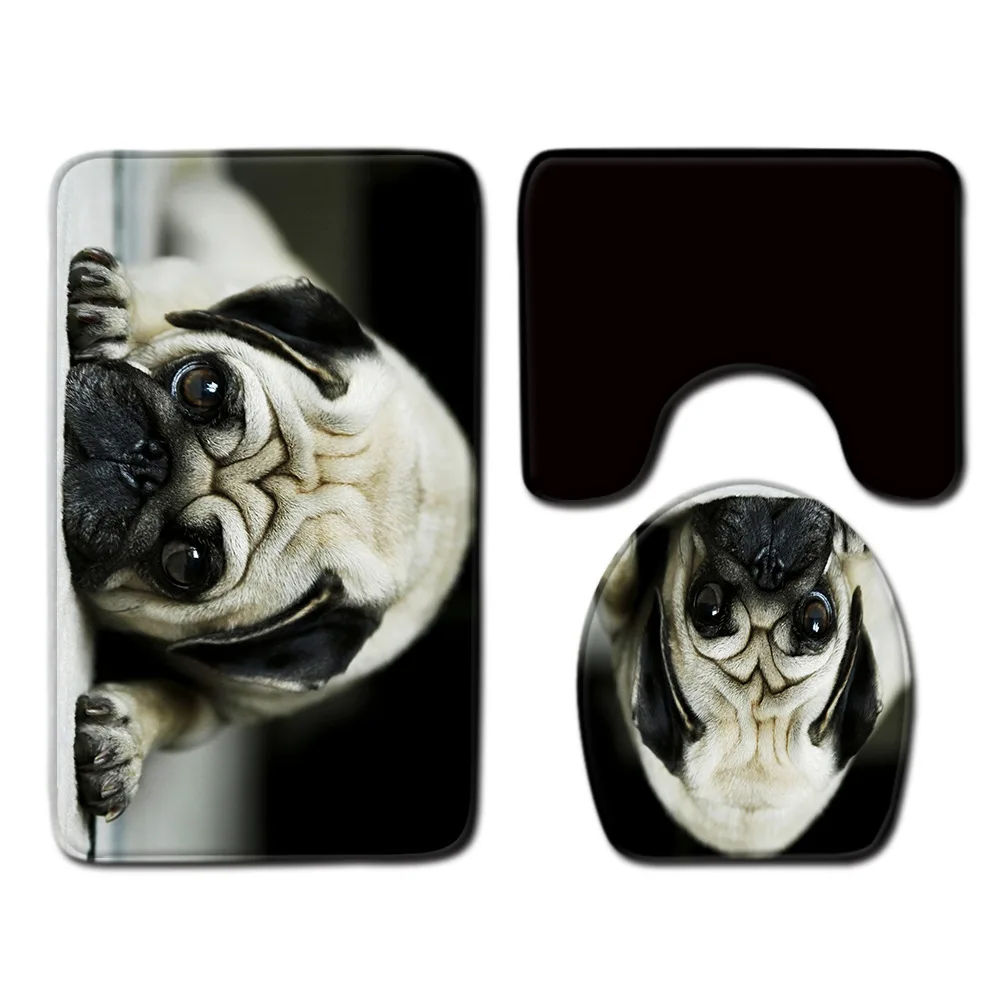 Креативный Набор ковриков для ванной Zeegle набор комнаты с принтом фланелевый