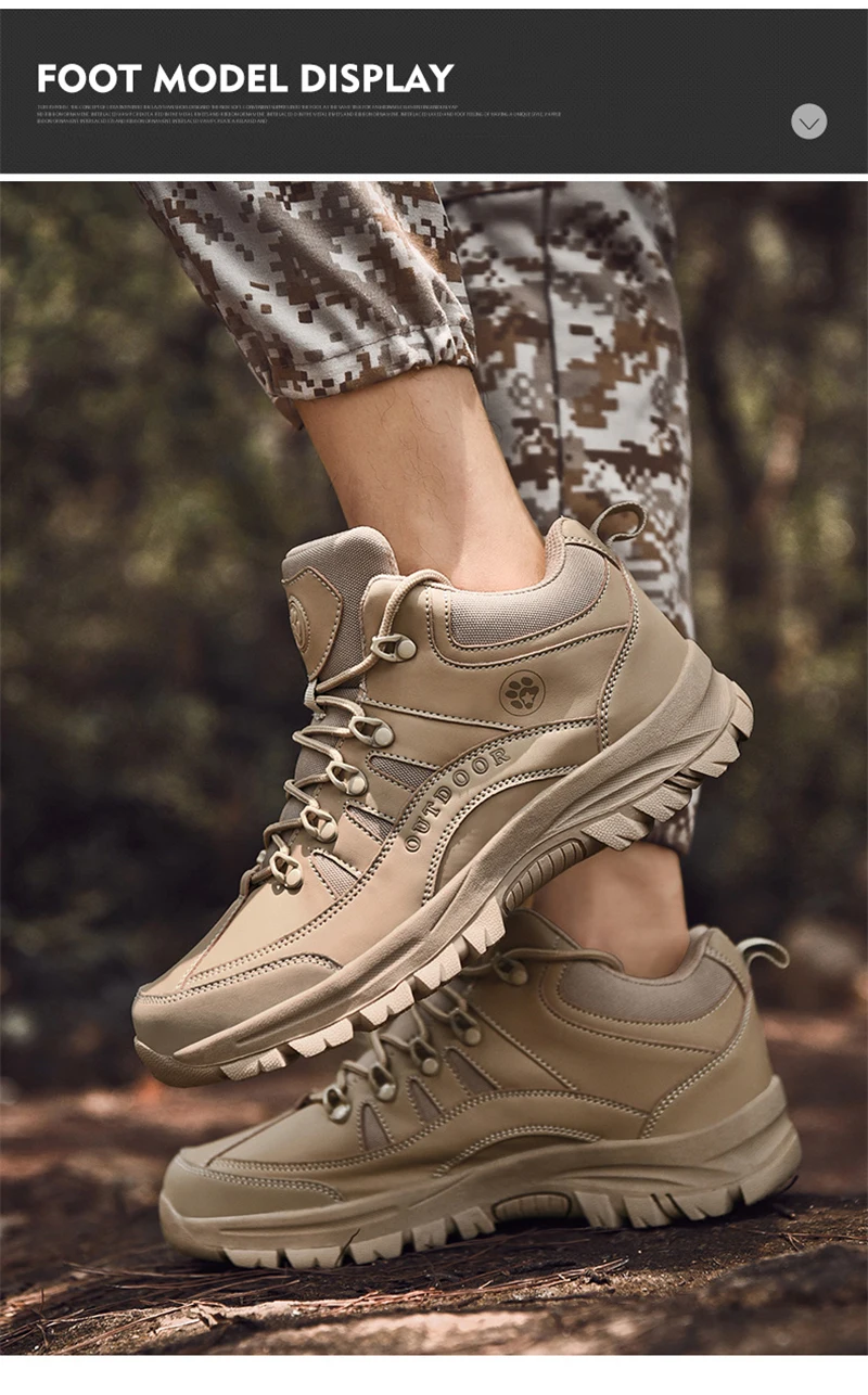 Humtto мужские походные ботинки Водонепроницаемая походная обувь армейские боевые ботинки мужские военные тактические сапоги пустыни ветрозащитный ботильоны