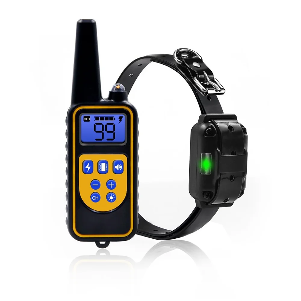 

Ультразвуковое устройство против лая для собак, 800 м, водонепроницаемый ошейник для дрессировки собак, электронный звуковой сигнал с статич...