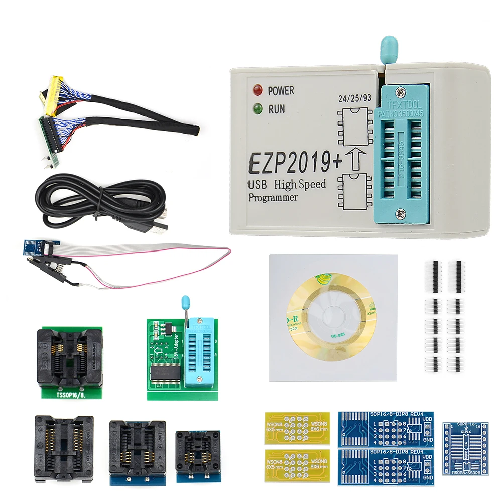 Высокоскоростной USB SPI программатор EZP2019 новейшая версия ezp 2019 с 12 Support24 25 93 EEPROM Flash