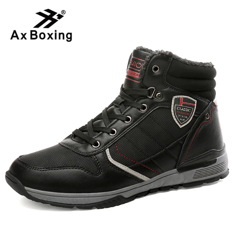 Новинка зимние мужские ботильоны из искусственной кожи Повседневная