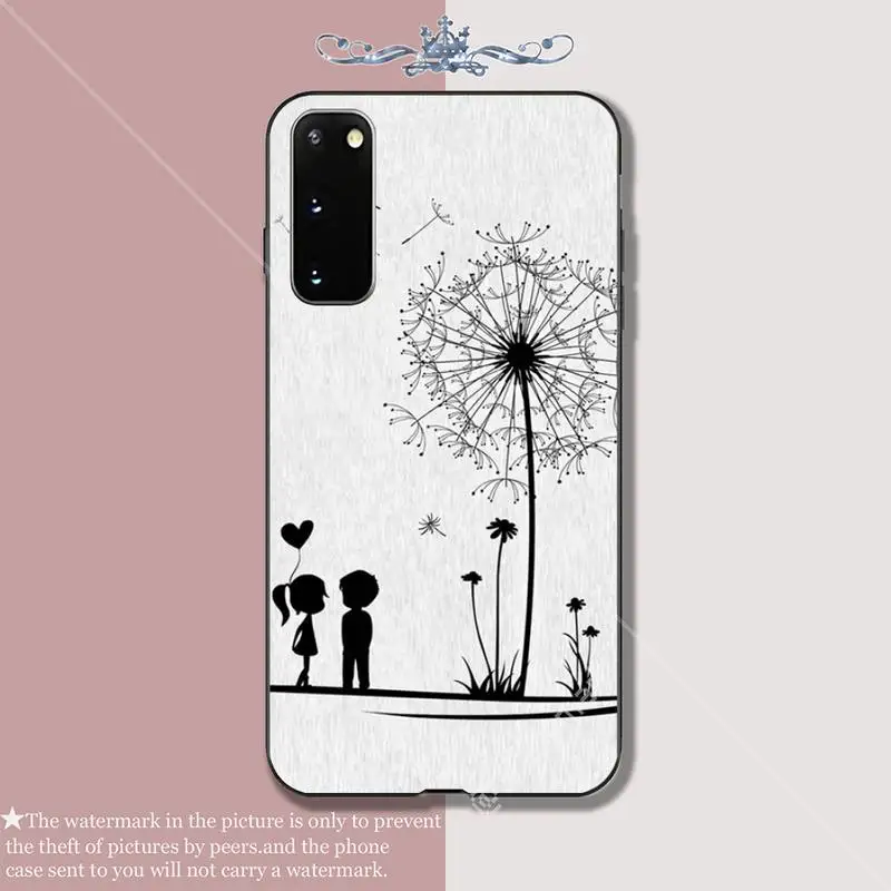 YJYDNHBD Минни силиконовый мягкий ТПУ черный чехол для Samsung galaxy s6 s7 edge s8 s9 s10 lite s20 ULTRA plus