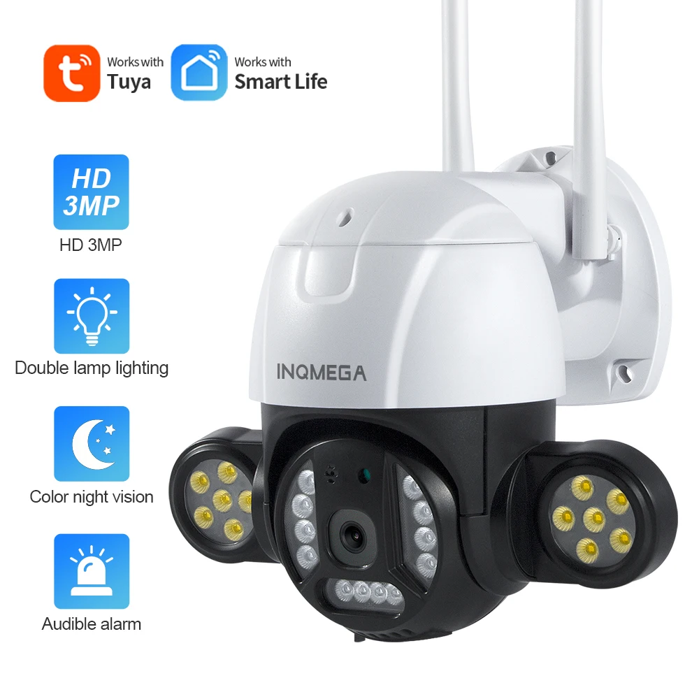 

IMQEGA 3MP PTZ WiFi Camera Motion Two Voice Alert Human Detection Outdoor IP Camera Audio IR Night Vision Video CCTV Surveilla