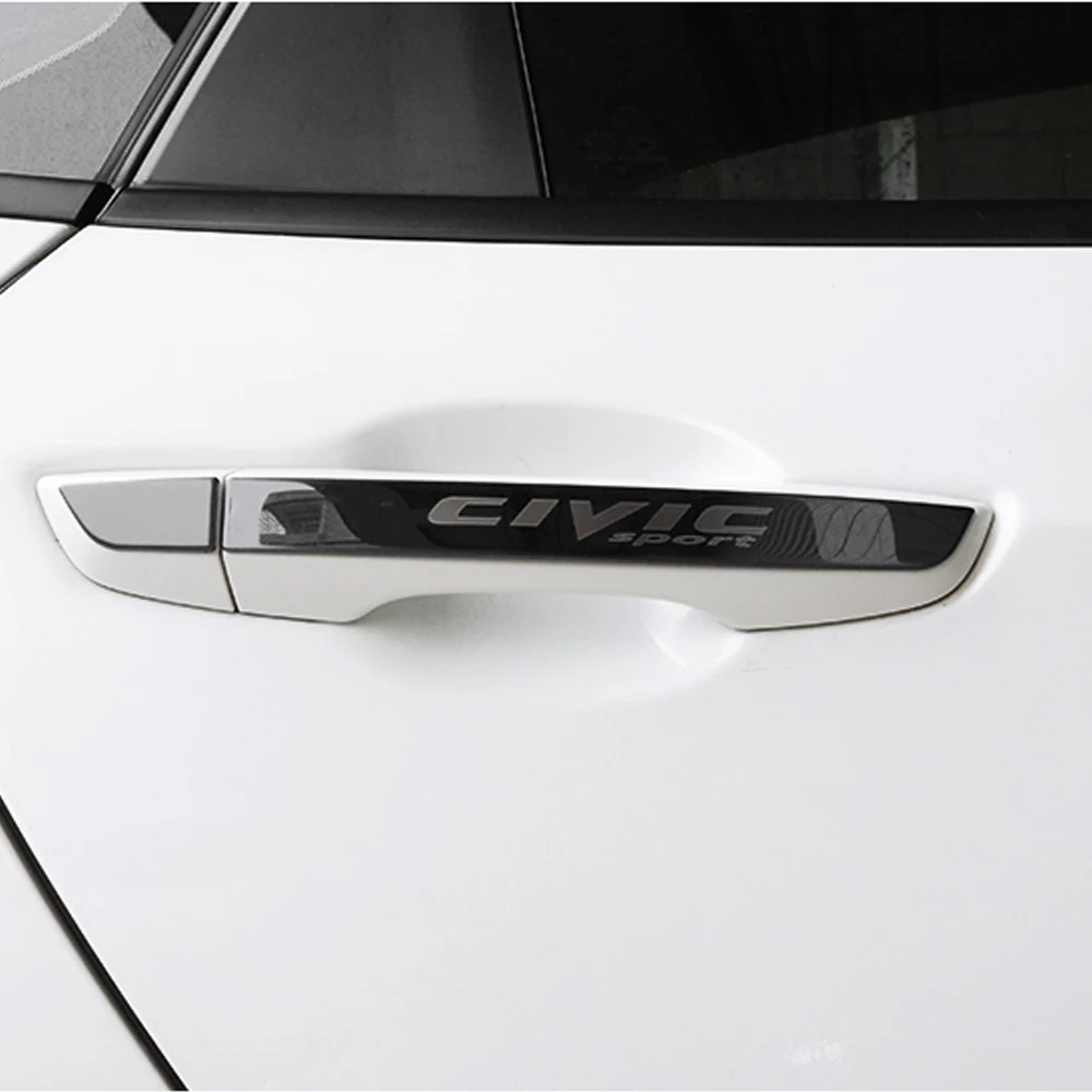 Наклейка на крышку чаши дверной ручки автомобиля наклейка отделку для Honda CIVIC 2016