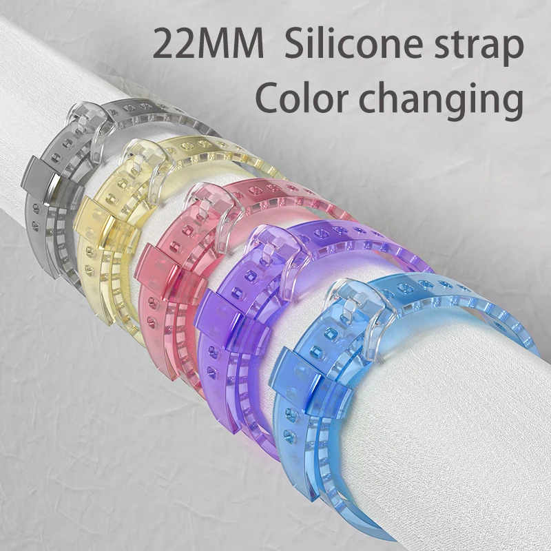 

Ремешок для часов прозрачный 22 мм, браслет для Samsung Galaxy Watch 46 мм/Gear S3 active 2, huawei watch 3 gt 2 2e 46 мм Amazfit GTR 47 м