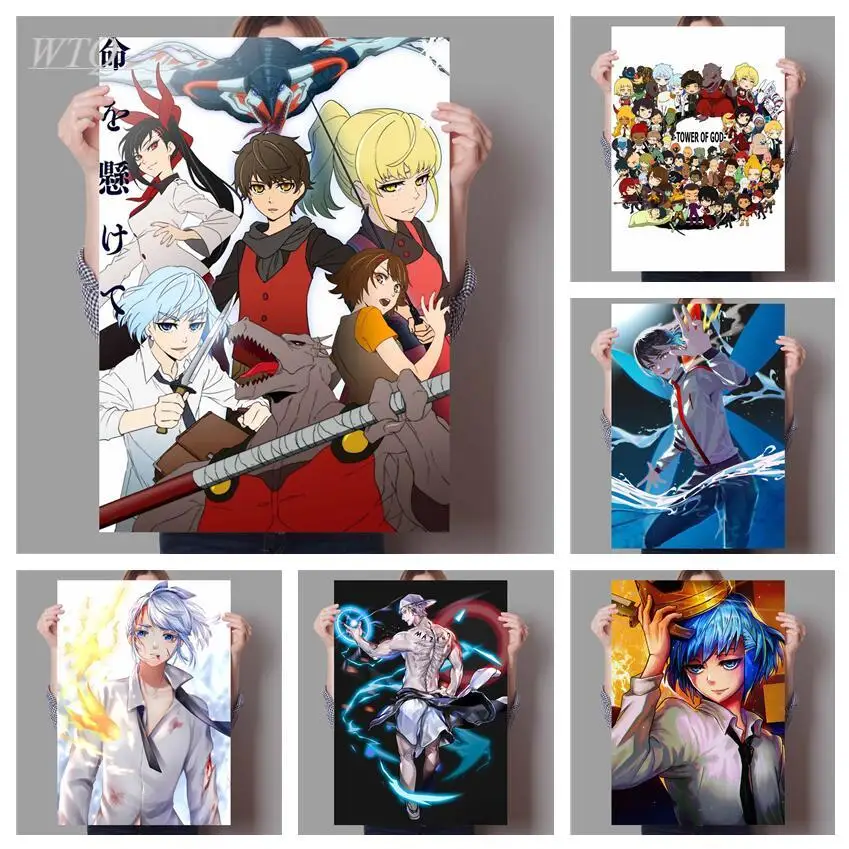 Башня Бога Телеком ретро постер аниме постеры высокое качество холст покраска