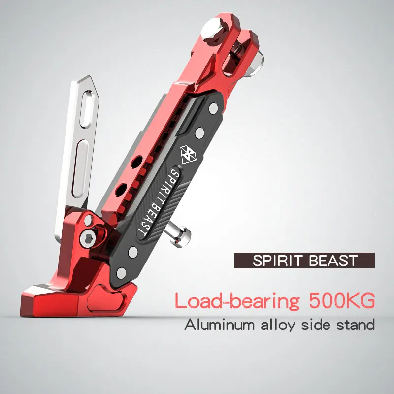 SPIRIT BEAST мотоциклетная подставка, подъемная накладка, подножка, мотоциклетные боковые подставки, пластина для Honda Nc700x CB190 Yamaha Cygnus Ducati Monster - Цвет: Red