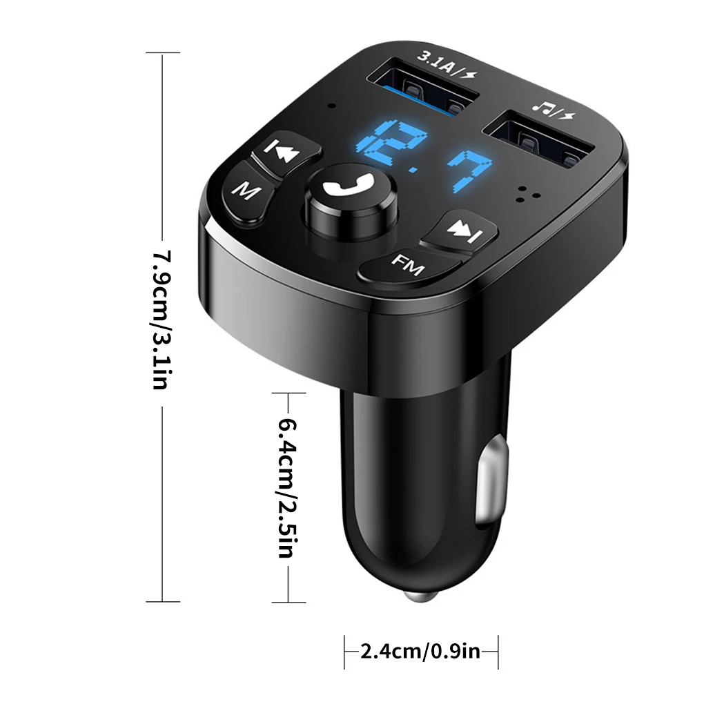 Bluetooth беспроводной автомобильный комплект громкой связи FM-передатчик USB