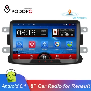 Автомагнитола Podofo, 2 Din, Android, 8 дюймов, GPS, Mirrorlink