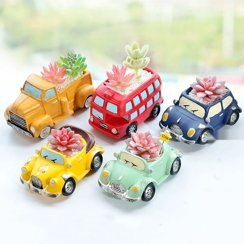 Автомобиль смолы цветочный горшок сад бонсай-суккулент растение Крытый