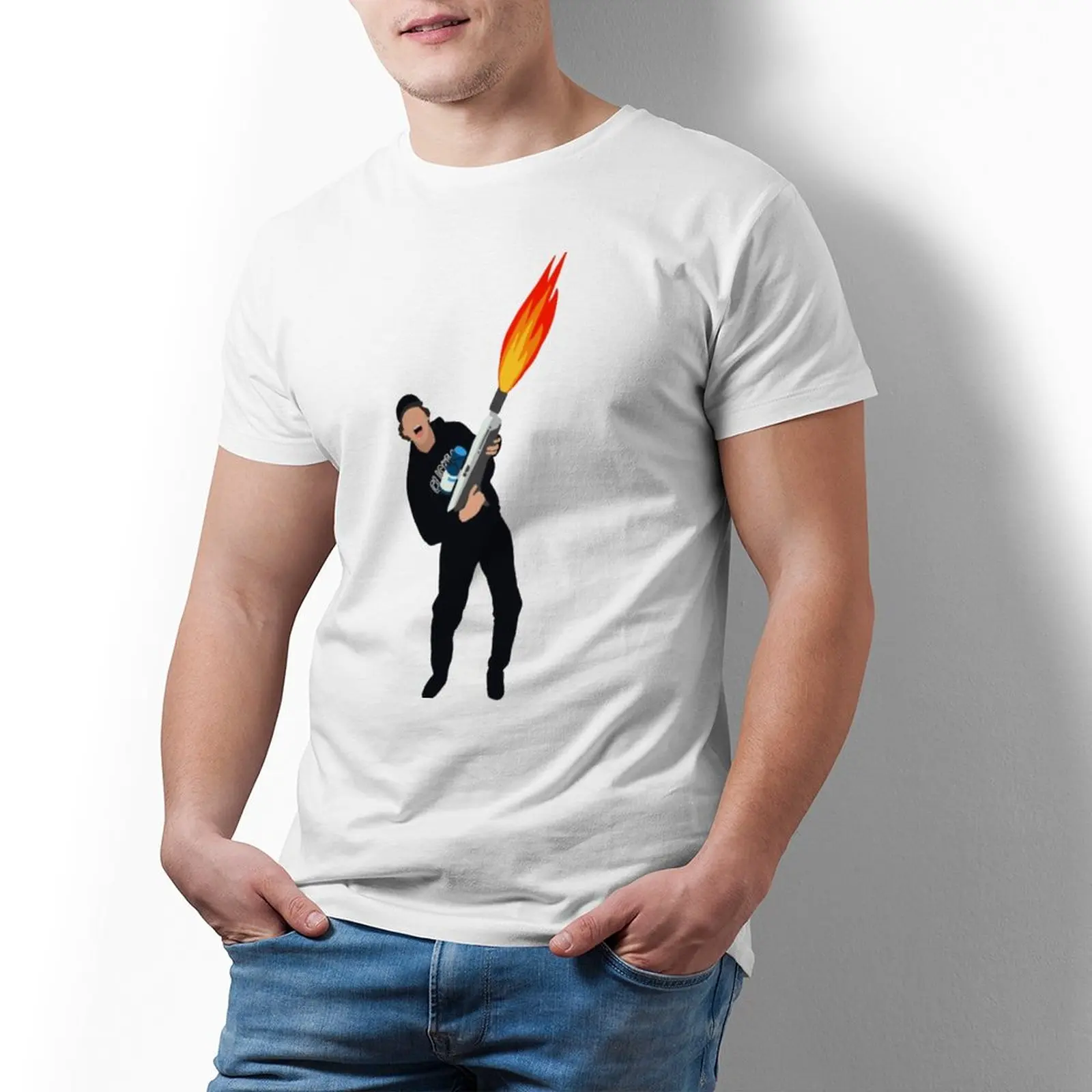 

Футболка David Dobrik мужская с принтом, забавная хлопковая тенниска с коротким рукавом, 4xl, лето