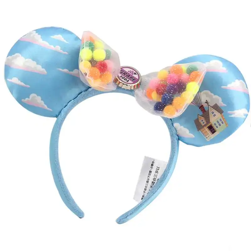 Новый Disney платье принцессы с Микки и Минни ободок блестками цветочным рисунком