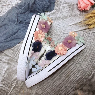 Кроссовки женские на плоской подошве Вулканизированная плоская подошва блестки