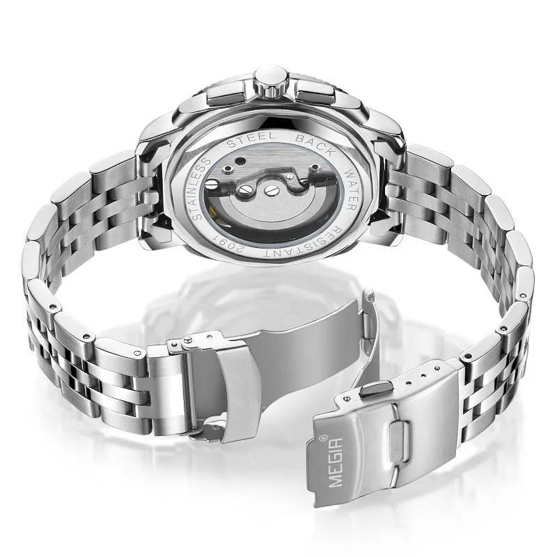 Люксовые часы от бренда MEGIR Бизнес для Для мужчин механические Стильные