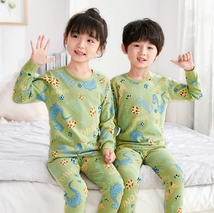 Пижамный костюм для мальчиков и девочек, зимняя Пижама, комплект осенней одежды, детская одежда для сна для малышей, детская одежда для мальчиков, хлопковая одежда для сна, ночная рубашка