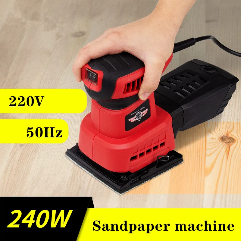 Наждачная бумага машина шлифовальный деревянная мебель разных цветов на плоской