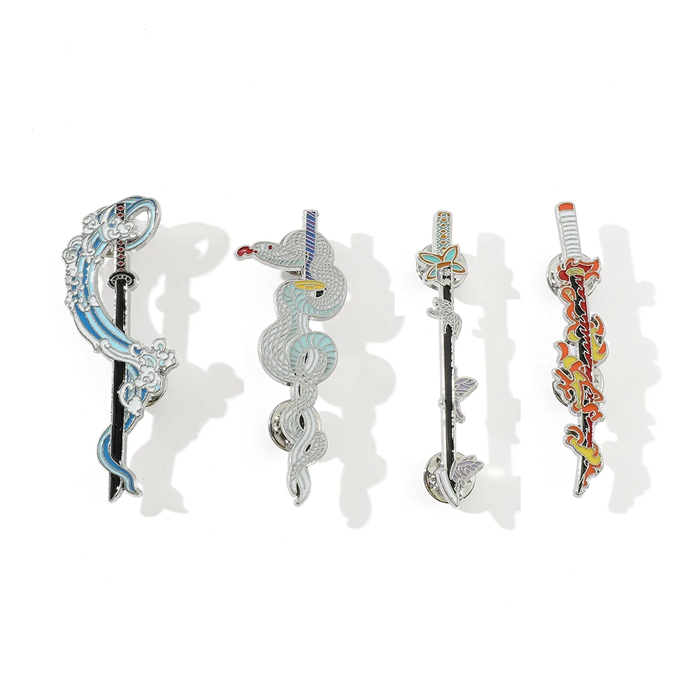 Булавка с демоническими рисунками Kimetsu No Yaiba Rengoku |