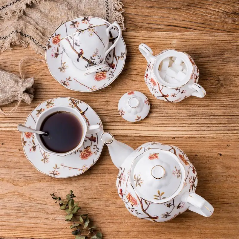 Оригинальная керамическая кофейная чашка блюдца костюм английский стиль