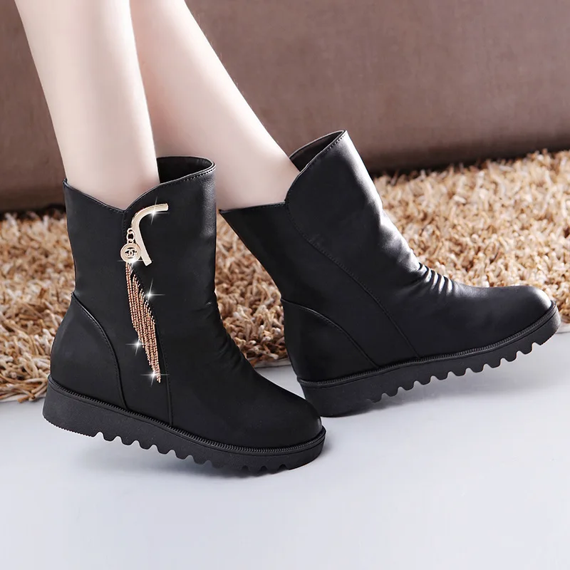 Модные Ботинки Martin с круглым носком на осень и зиму ретро Повседневная Удобная