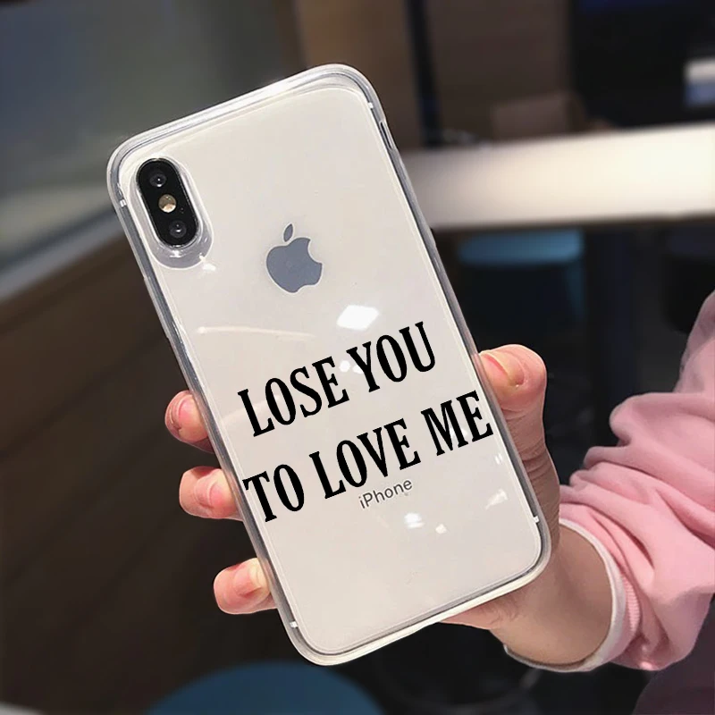 Певицы Селены Гомез потерять вам Love Me из мягкого ТПУ с редком случае для iPhone 12 11 Pro