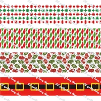 25mm 75mm christmas party printed grosgrain ribbon for home decoration accessories mariage 50yards