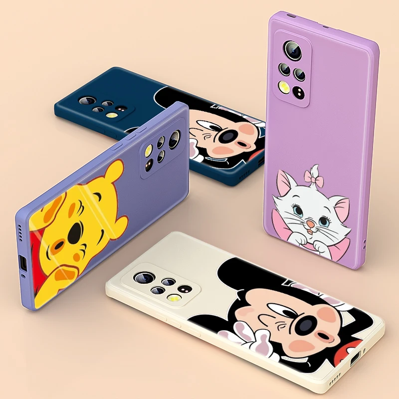 

Mickey pooh The AristoCats For Honor 20i X20 X10 10X 10i 9X 9C 9S Play 3 4 5 Pro Lite 5G Phone Case Liquid Silicone Soft