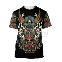 tessffel japan samurai 3d printed new harajuku t shirt summer streetwear men and women top short sleeve style 4