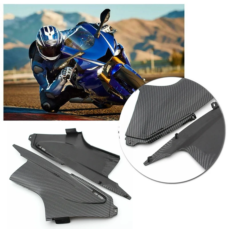 

Motorcycle Carbon Fiber Front Air Dust Cover Fairing Insert Accessories for Yamaha YZF R6 2003-2005