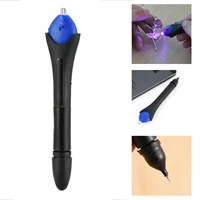 5 second quick fix uv light pen glass glue repair tool with glue super powered liquid plastic welding compound repair tools