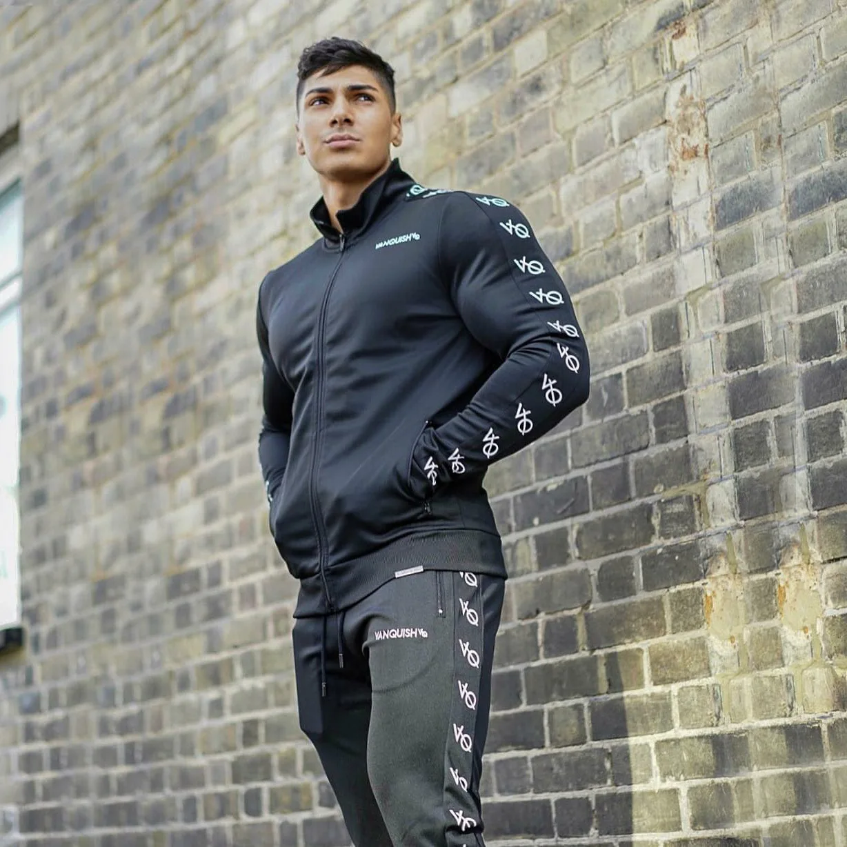 Костюм спортивный Мужской Быстросохнущий свободный костюм комплект одежды для