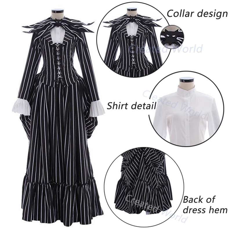 Новый фильм Кошмар перед Рождеством Джек Скеллингтон косплей костюм Взрослый