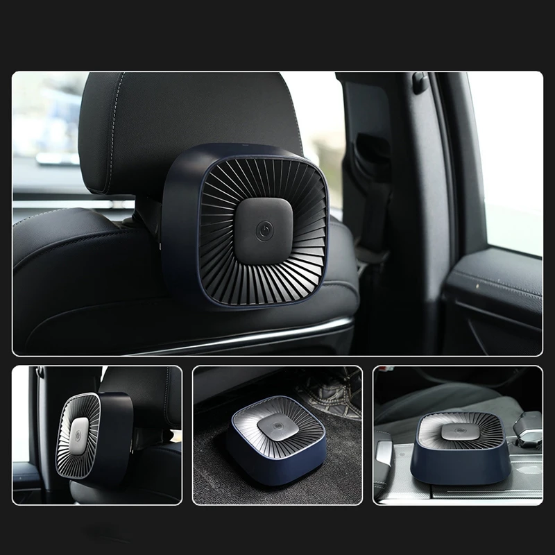 

2021 Car Air Purifier for Home with Electronic Filters Low Noise Portable Air Purifier Desktop USB Air Cleaner