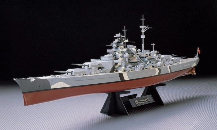 Немецкий боевой корабль Бисмарк масштаб 78013 1/350 р/с TAMIYA | Игрушки и хобби
