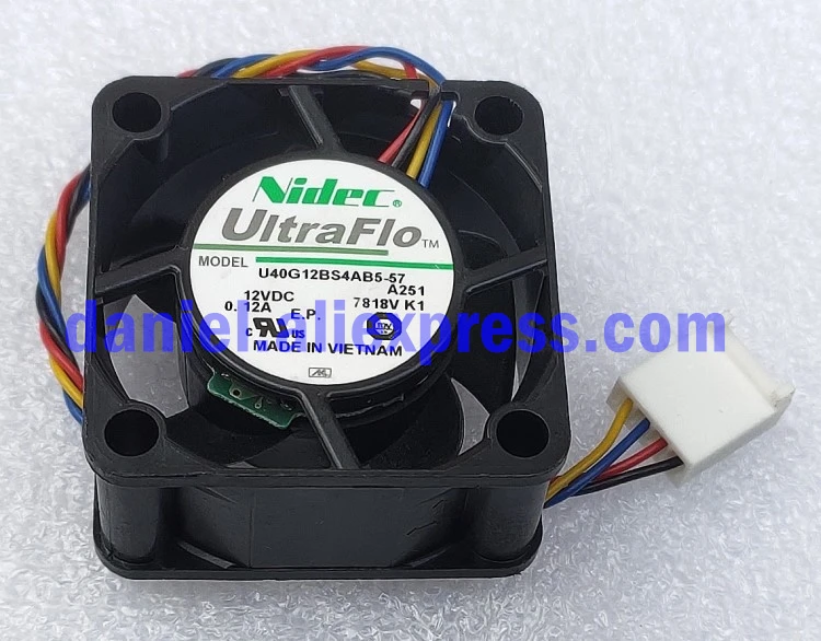 

Original U40G12BS4AB5-57 12V 0.12A 4020 fan 4-wire double ball small case industrial control cooling