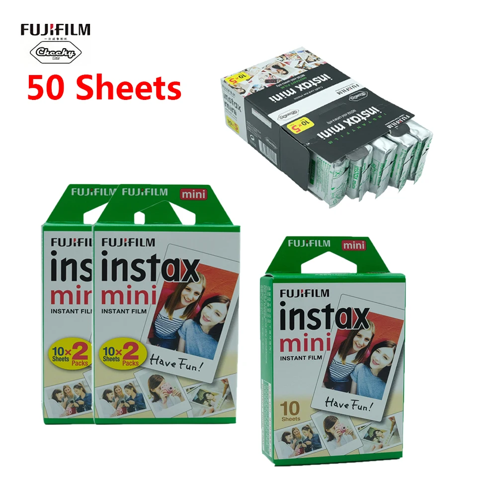 Пленка Fujifilm instax mini 10 50 листов пленка Fuji 11 9 8 с белыми краями для мгновенных мини