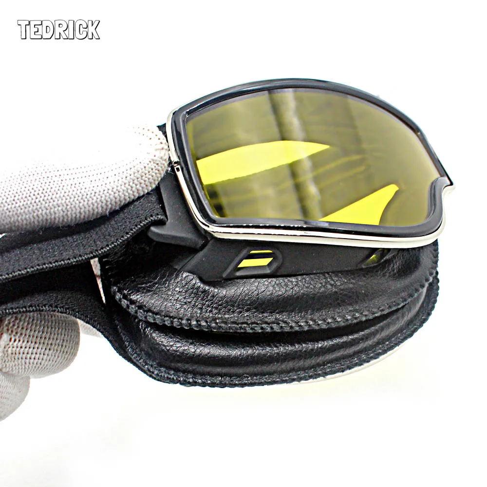 Универсальные винтажные складные очки в серебристой оправе мотоциклетные шлем