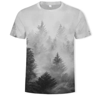 summer fashion mens and womens t shirts 3d forest beauty printing casual t shirt clothing asian size s 6xlt shirt