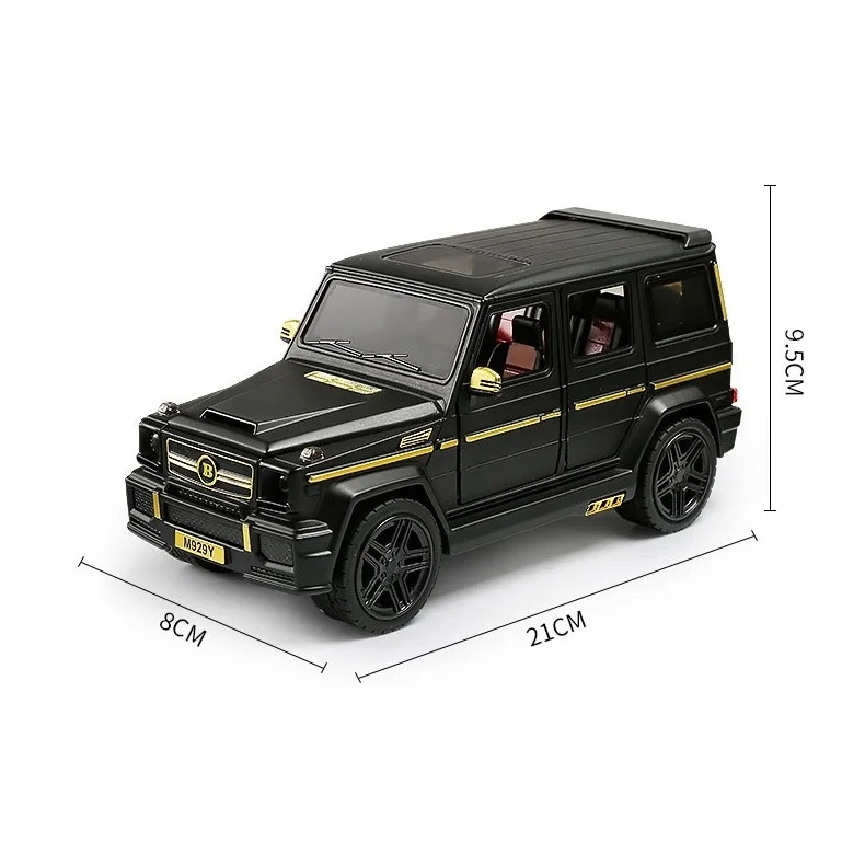 

1:24 Alloy Car Model Collective Big G65 Toy Vehicle (M929Y/ M923Y) New Vesion Matte Black / White /Grey Painting Open Doors