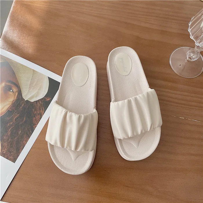 

Shoes Ladies' Slippers Summer Clogs Woman Luxury Slides Pantofle Low Platform Beach Designer Soft 2021 Fabric Basic Rubber Rome