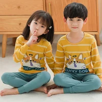 kids cotton sleepwear sets children homewear pajamas for boys girl pyjamas kids nightwear teenage clothes childrens wear 2 12y