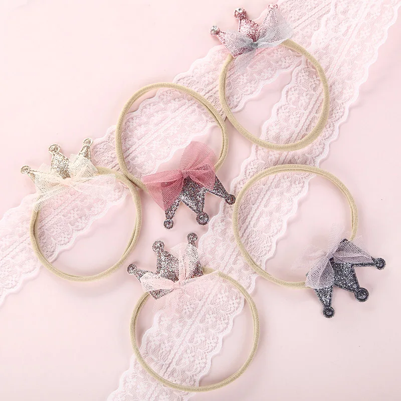 1 шт. лента для волос с цветочным принтом и бантом нейлоновая повязка на голову