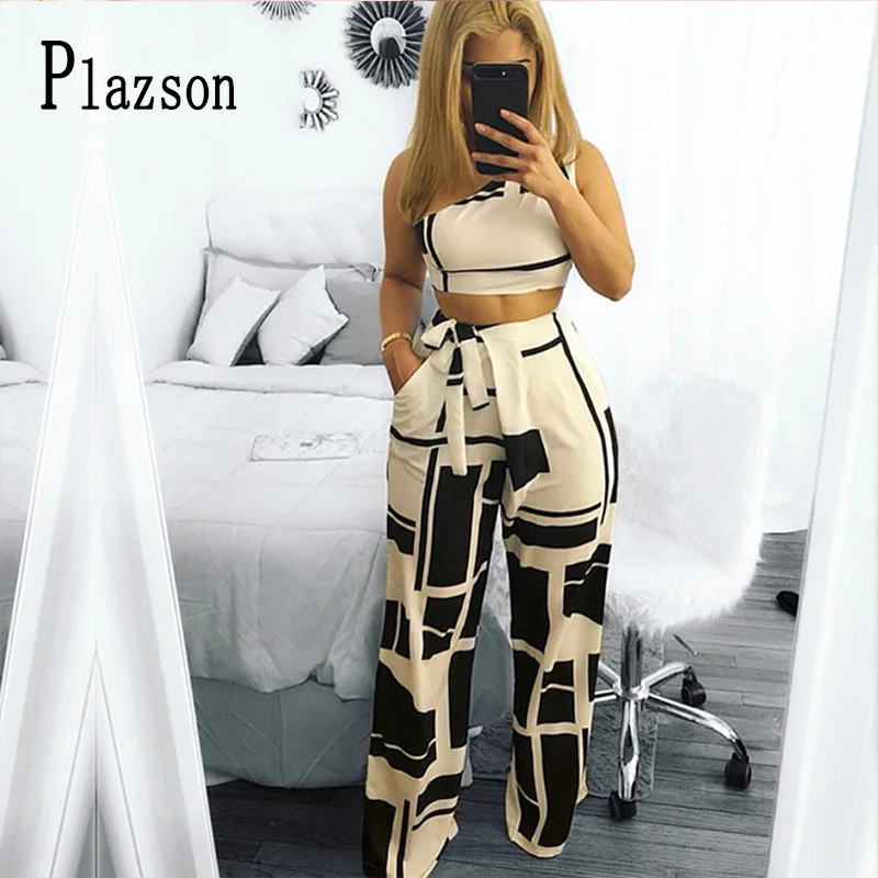 Женские костюмы из 2 предметов с геометрическим принтом привлекательный