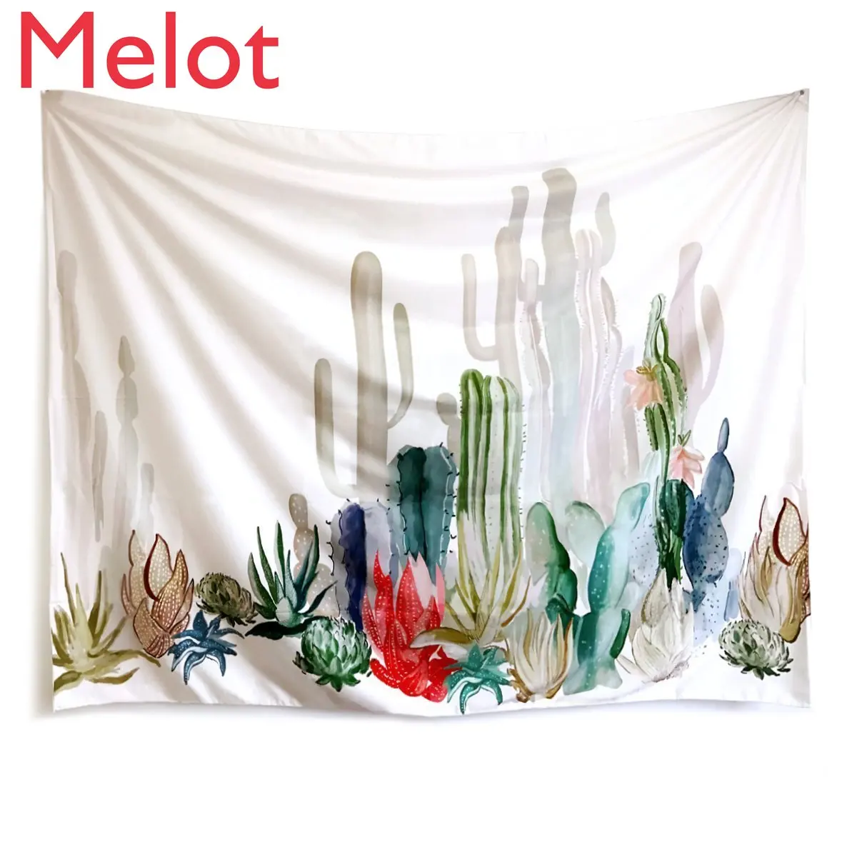 

Green Cactus Tapestry Summer Succulent Wall Decorative Tropical Landscape Wall Hanging Tapestry Picnic Blanket Wall Cloth