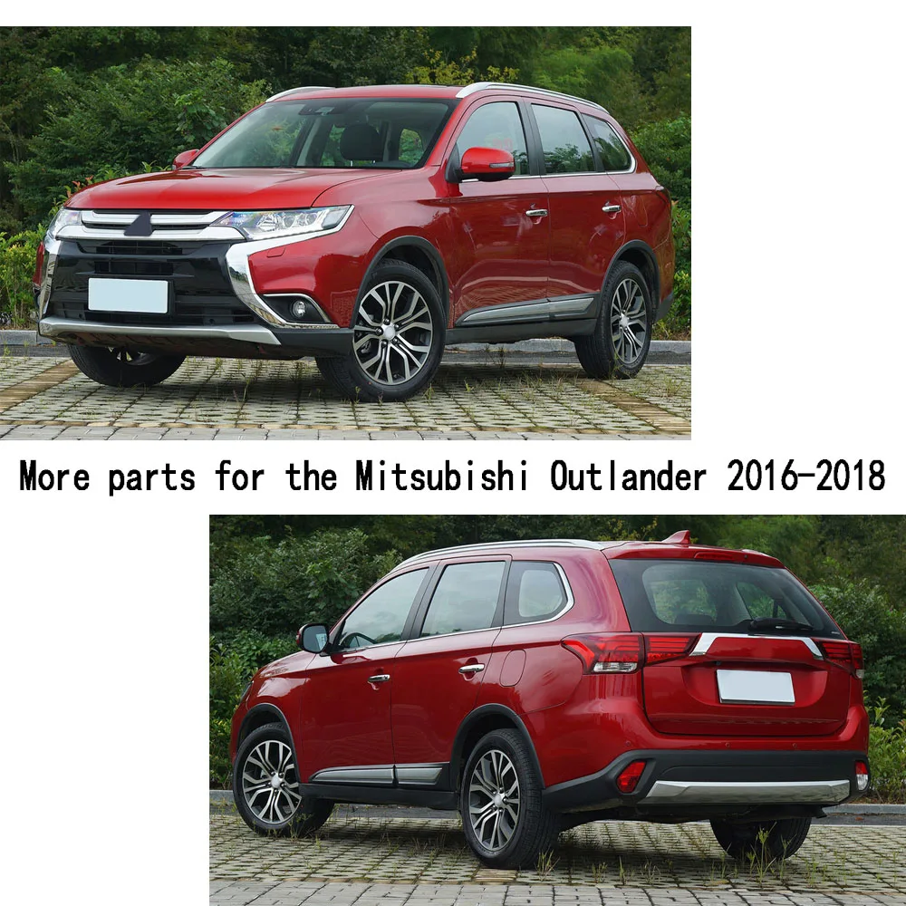 

For Mitsubishi Outlander 2016 2017 2018 2019 Car Detector Frame ABS Chrome Trim Back Tail Rear Fog Light Lamp Frame Stick