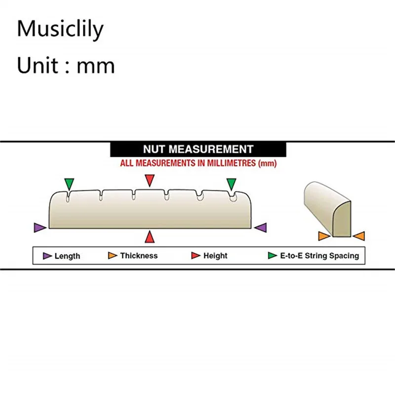 graph tech pq 6060 00 pt6060 00 tusq mutter xl 6 string geschlitzt elektrische gitarre mutter für epi stil gitarre elfenbein free global shippin