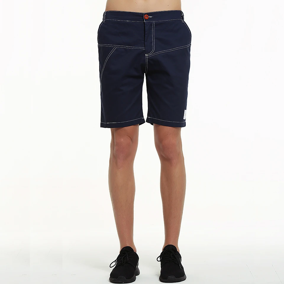 100% хлопок мужские повседневные шорты Чино летние бежевые темно синие модные