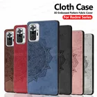 Чехол для Xiaomi Redmi Note 10 Pro, тканевый чехол для телефона, чехол для Redme Note10 Note 10s с 3D тиснением, противоударный защитный чехол