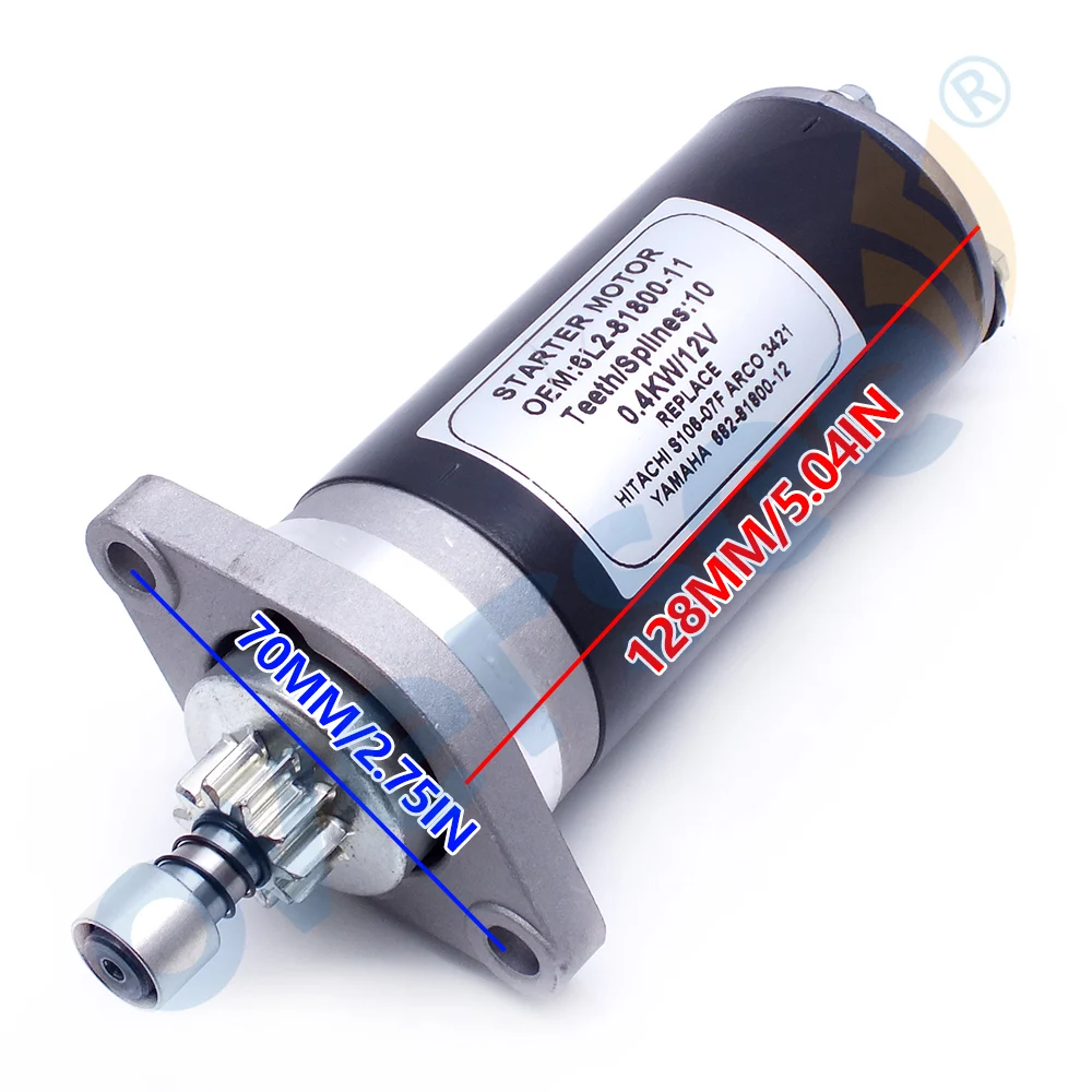 6L2 81800 11 682 12 стартовый двигатель в сборе подходит для подвесного 2 тактного