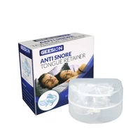 50pcs50box silicone anti snoring tongue retaining device sleep breathe apnea night guard aid snore stopper anti molar solution